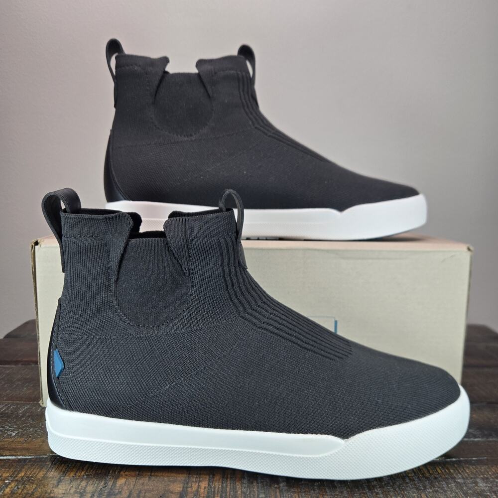 Vessi Weekend Chelsea Womens Size 10 Waterproof Shoes Asphalt Black White